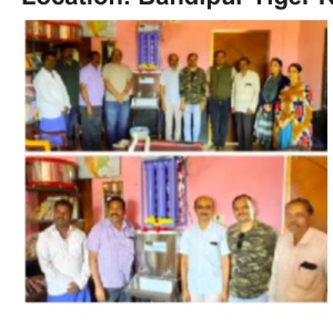 Clean water support at a school in Bandipur Tiger Reserve, 2025