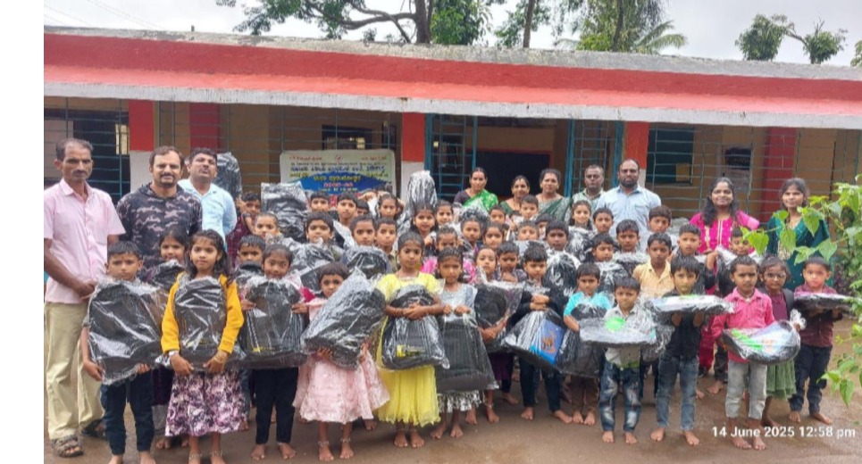 School kit distribution in Nagarahole Tiger Reserve, 2025